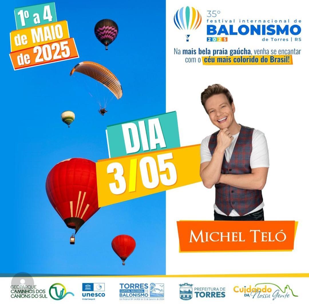 Kitnet S1 Em Torres-Rs - Na Mais Bela Praia Gaucha - Cozinha - Banheiro - Ar Condicionado - Tv E Wi-Fi - Estacionamento - Anfitria Superhost No Bnb Ngoại thất bức ảnh